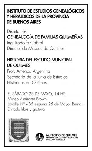 28/05/2011  Conferencias de Historia de Bernal.
